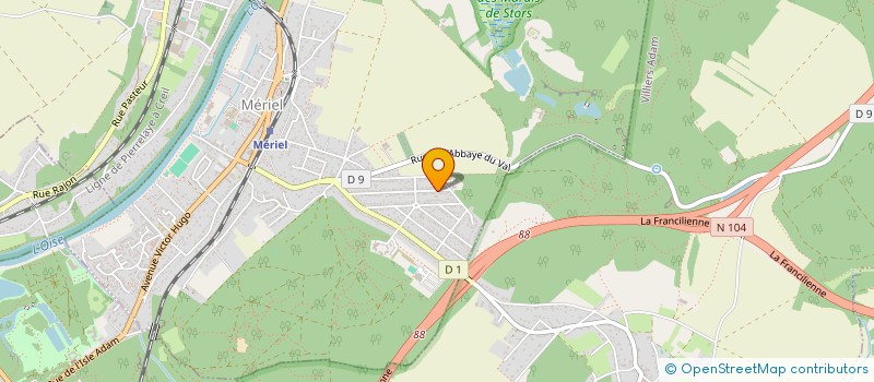 localisation de l'entreprise E M C F  MERIEL