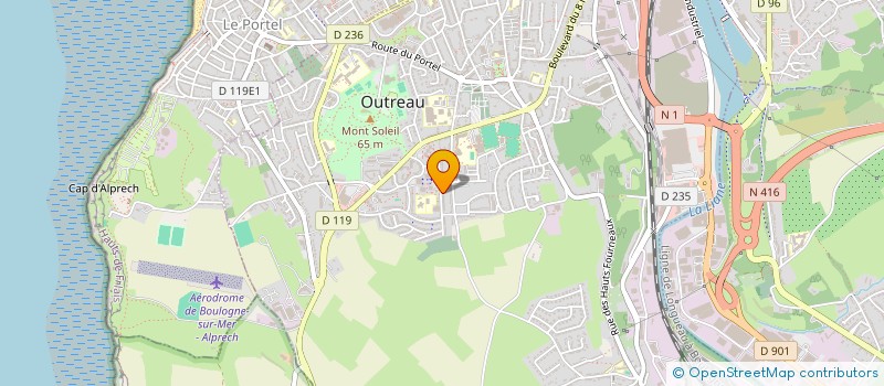 localisation de l'entreprise E-M-C-R  OUTREAU