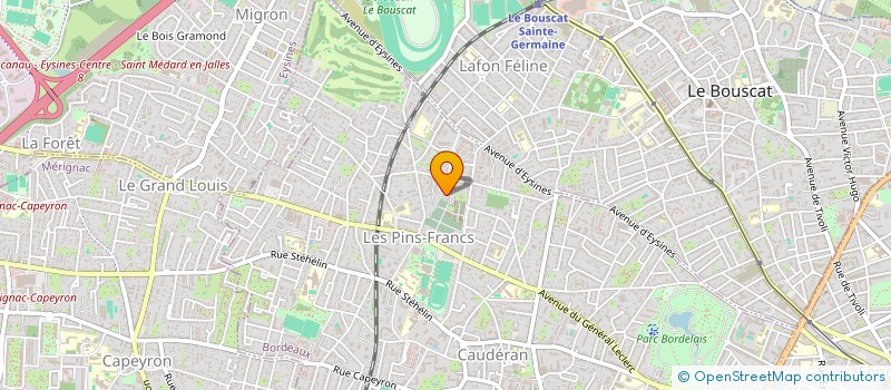 localisation de l'entreprise E.M.C.V.  BORDEAUX