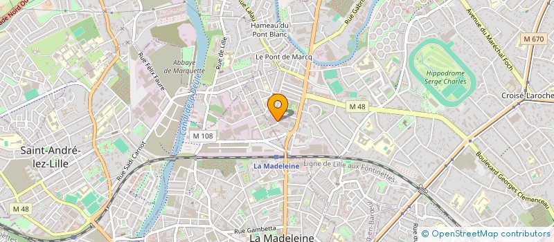 localisation de l'entreprise E.M. CONCEPT à MARCQ-EN-BARŒUL