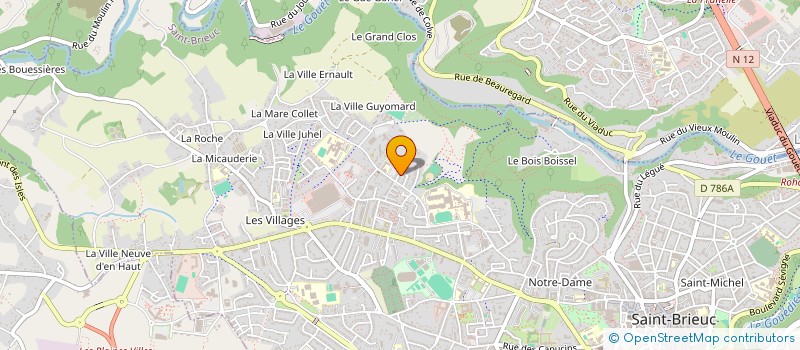 localisation de l'entreprise E.M CONSTRUCTION à SAINT-BRIEUC