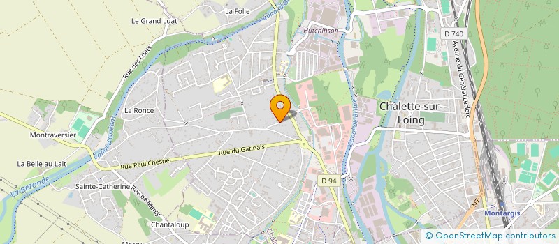 localisation de l'entreprise E M CONSTRUCTION à CHALETTE-SUR-LOING
