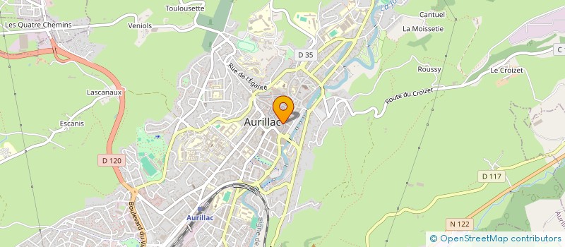 localisation de l'entreprise E & M CREATIONS à AURILLAC