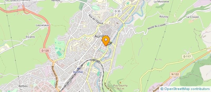 localisation de l'entreprise E.M.D.B à AURILLAC