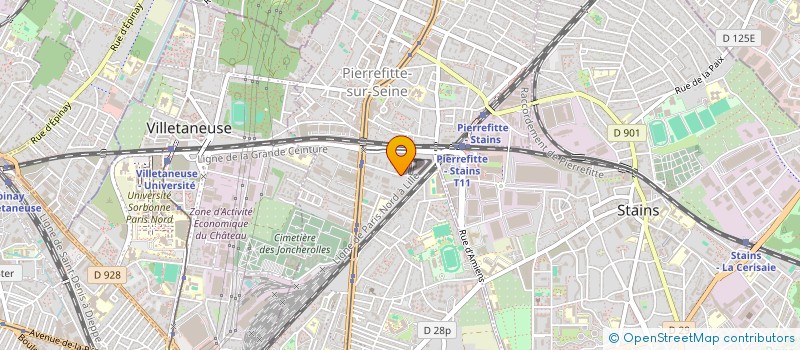localisation de l'entreprise E.M.D. DIAKHO à PIERREFITTE-SUR-SEINE