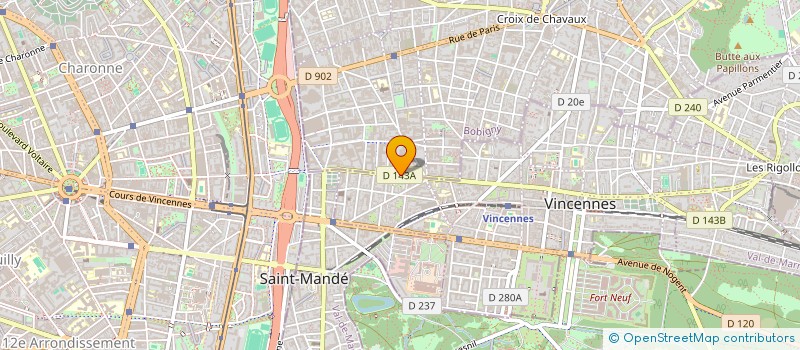 localisation de l'entreprise E.M.D.J. à MONTREUIL