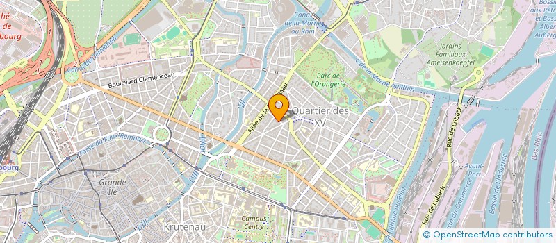 localisation de l'entreprise E.M.D.R. à STRASBOURG