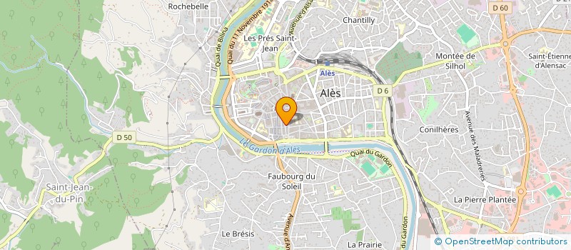 localisation de l'entreprise E.M DECO à ALES