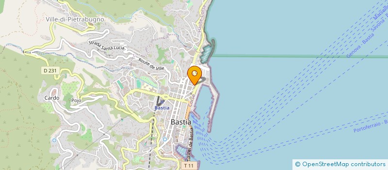 localisation de l'entreprise E.M. DEVELOPPEMENT à BASTIA