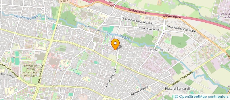 localisation de l'entreprise E-M DIFFUSION à PAU