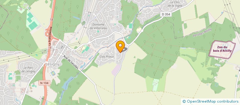 localisation de l'entreprise E.M.E.I  FEROLLES-ATTILLY