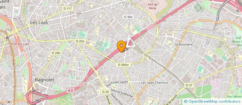 localisation de l'entreprise E.M.E.T.  ROMAINVILLE