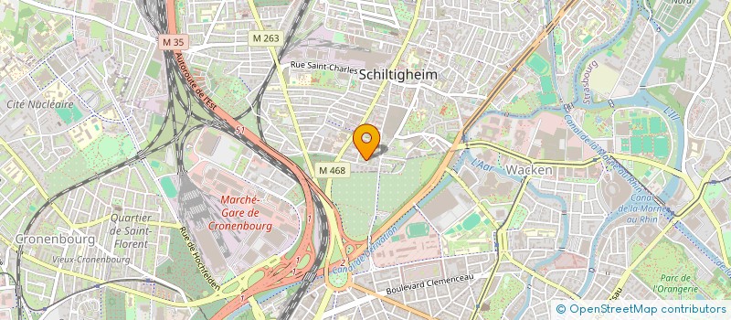 localisation de l'entreprise E.M. ECHAFAUDAGE à SCHILTIGHEIM