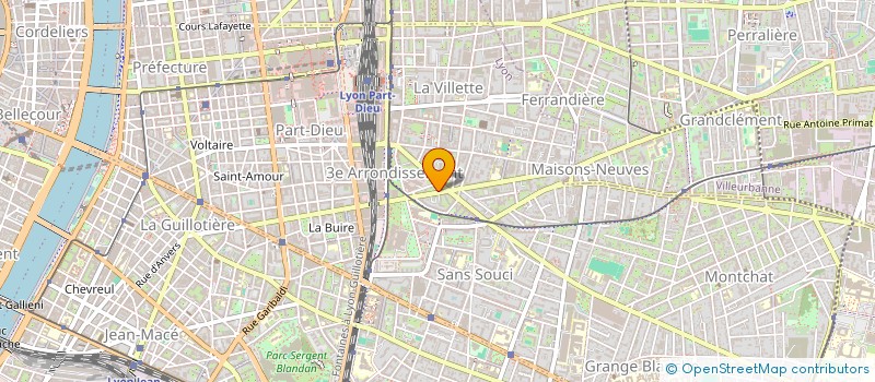 localisation de l'entreprise E & M ETANCHEITE  LYON