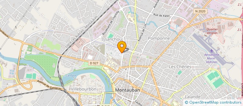 localisation de l'entreprise E.M.F.  MONTAUBAN