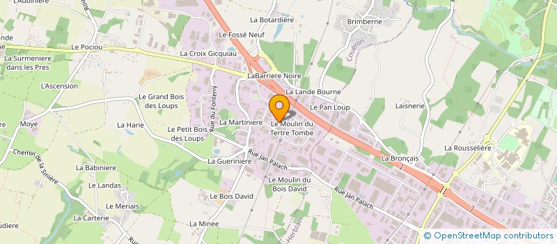 localisation de l'entreprise E M G  COUERON