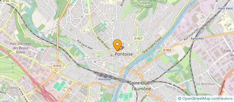 localisation de l'entreprise E.M.G  PONTOISE