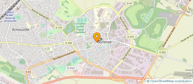 localisation de l'entreprise E.M.G. à GONESSE