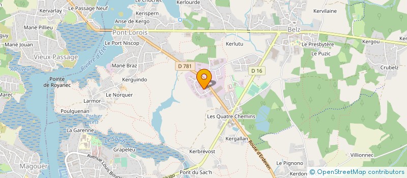 localisation de l'entreprise E.M.G.56  CRACH