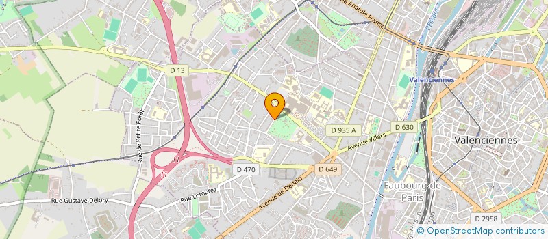 localisation de l'entreprise E.M.G. COMPETENCES  VALENCIENNES