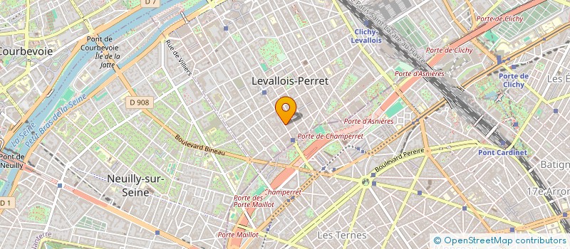 localisation de l'entreprise E.M.G.E. à LEVALLOIS-PERRET