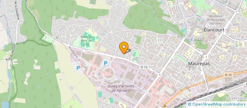 localisation de l'entreprise E M G F  MAUREPAS