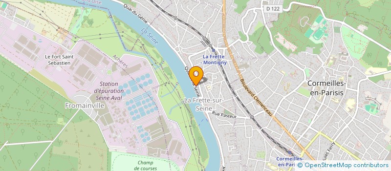 localisation de l'entreprise E&M GESTION  LA FRETTE-SUR-SEINE