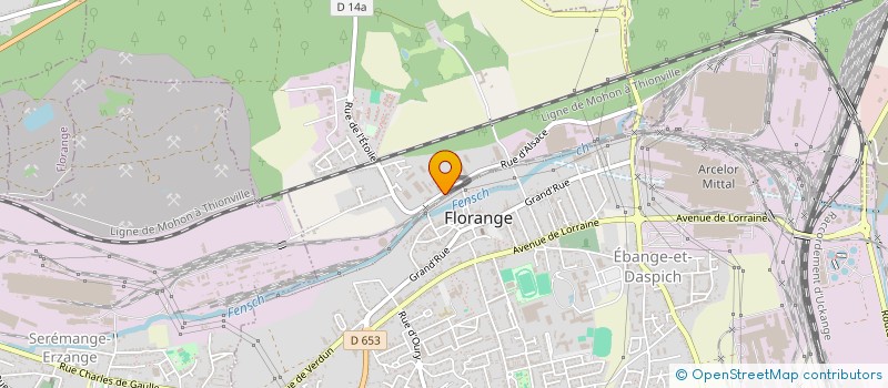 localisation de l'entreprise E.M.I  FLORANGE