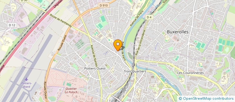 localisation de l'entreprise E.M.I. 79 à POITIERS