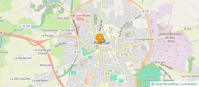 localisation de l'entreprise E.M.I  PLOERMEL