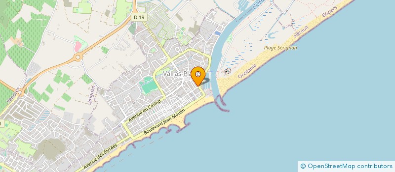 localisation de l'entreprise E.M.I. INVEST  VALRAS-PLAGE