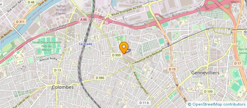 localisation de l'entreprise E.M.I.S à COLOMBES