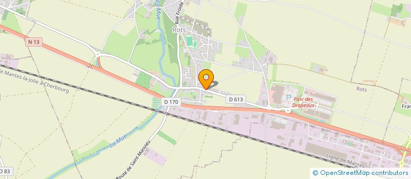 localisation de l'entreprise E & M IMMO  ROTS