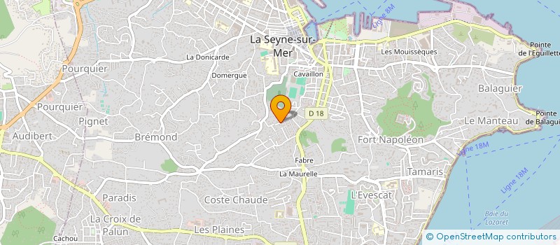 localisation de l'entreprise E & M IMMOBILIER 1 à LA SEYNE-SUR-MER