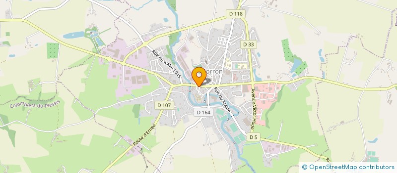 localisation de l'entreprise E M INFORMATIQUE à GORRON