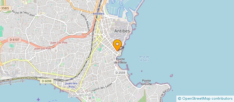 localisation de l'entreprise E M J à ANTIBES