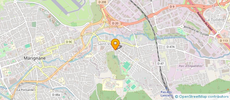 localisation de l'entreprise E.M.J.A BAT  SAINT-VICTORET