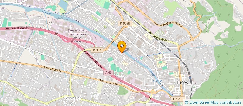 localisation de l'entreprise E.M.J.I.  CLUSES