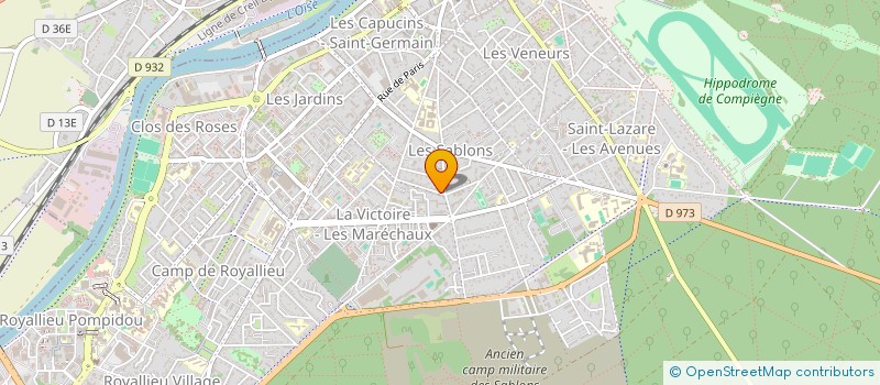 localisation de l'entreprise E.M.J SAS  COMPIEGNE