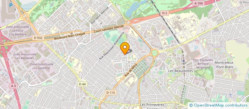 localisation de l'entreprise E.M.K. à AULNAY-SOUS-BOIS