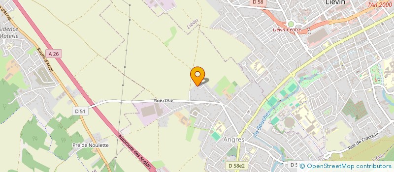 localisation de l'entreprise E M L à ANGRES