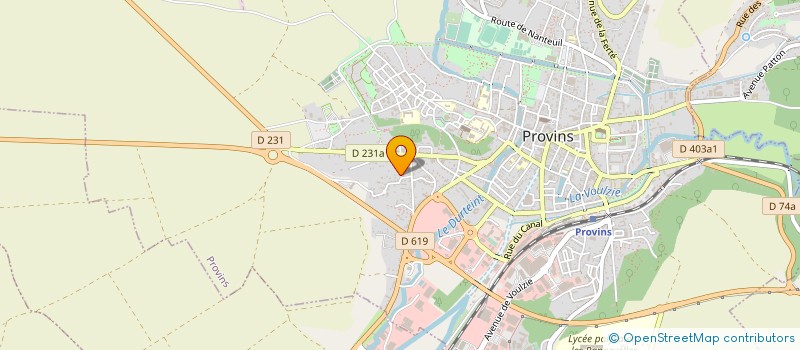 localisation de l'entreprise E.M.L.A.  PROVINS