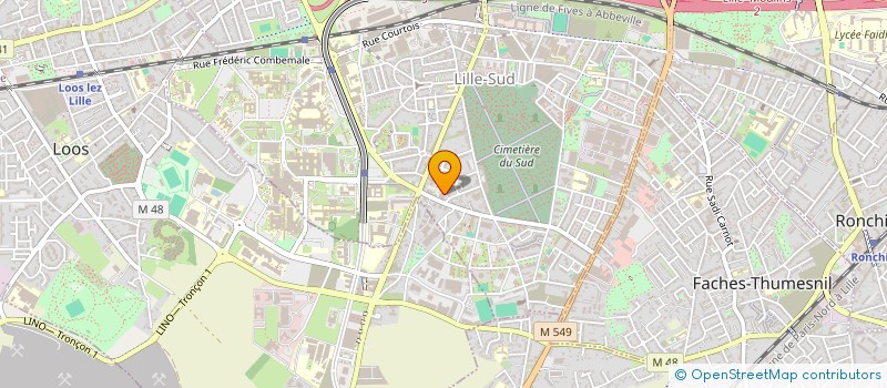 localisation de l'entreprise E.M. LILLE NORD à LILLE