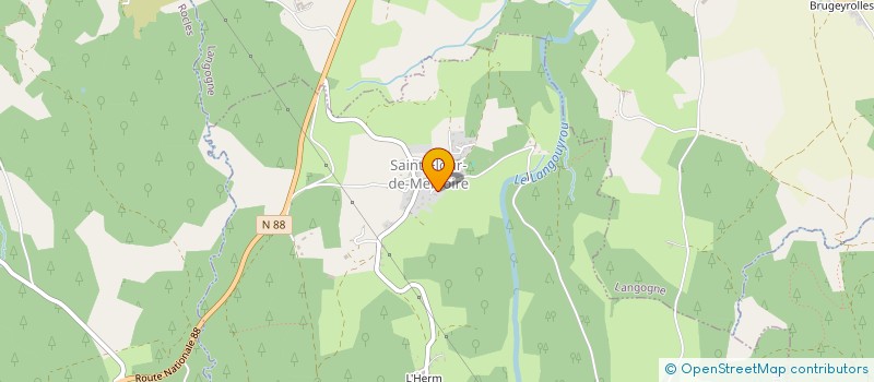 localisation de l'entreprise E&M MAZAUDIER  SAINT-FLOUR-DE-MERCOIRE