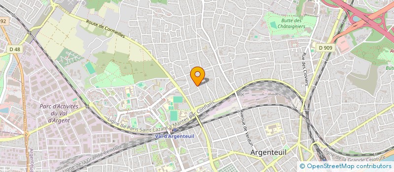 localisation de l'entreprise E. M. P  ARGENTEUIL