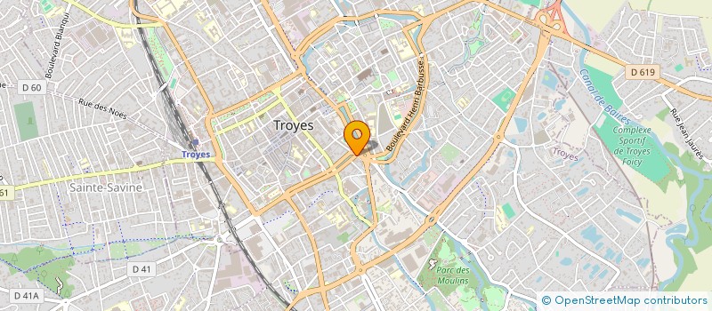 localisation de l'entreprise E M PREVENTION FORMATION à TROYES