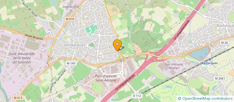 localisation de l'entreprise E.M.R. à VENDARGUES