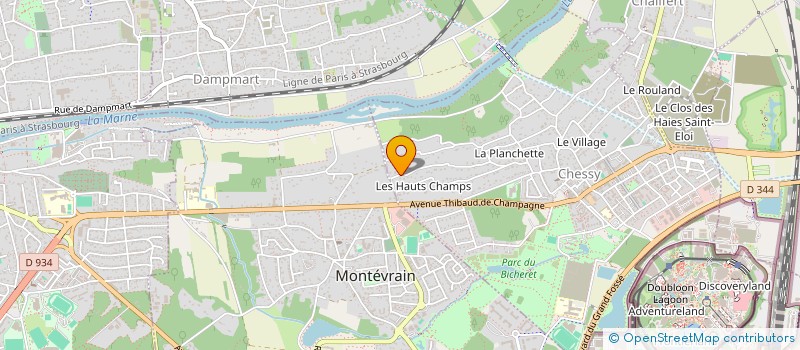 localisation de l'entreprise E.M.S.  CHESSY