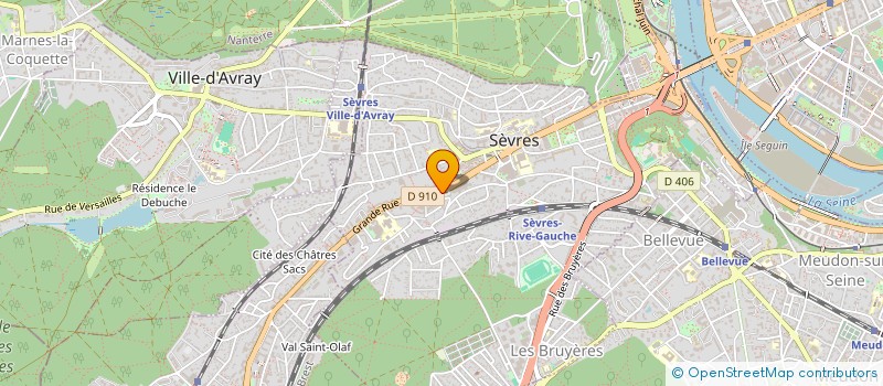 localisation de l'entreprise E.M.S à SEVRES