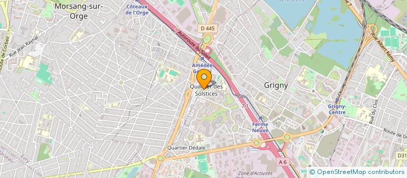 localisation de l'entreprise E.M.S à GRIGNY